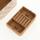 CELINE Triomphe Canvas Large Jewelry Case PVC White 4M0382DIU Auth 154934SM-23