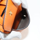 FENDI Multi Accessory Belt Belt Leather Orange Gold Auth 154935M-8