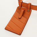 FENDI Multi Accessory Belt Belt Leather Orange Gold Auth 154935M-9