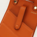 FENDI Multi Accessory Belt Belt Leather Orange Gold Auth 154935M-17