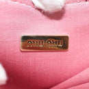 Miu Miu Matelasse Coin Purse Leather Pink Gold Auth 154936M-15