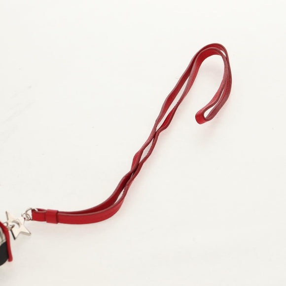 Christian Dior Hardcore Pouch Canvas White Red Auth 154937V