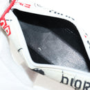 Christian Dior Hardcore Pouch Canvas White Red Auth 154937V-17