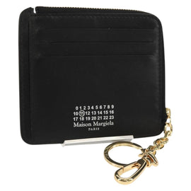 Maison Margiela 4 Stitch Fragment Case Compact Wallet Leather Black Auth 154938M