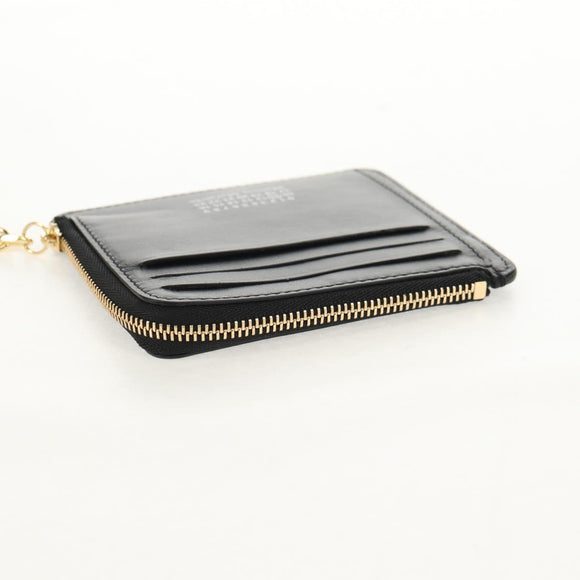 Maison Margiela 4 Stitch Fragment Case Compact Wallet Leather Black Auth 154938M