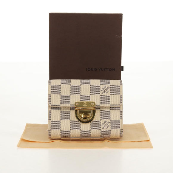 LOUIS VUITTON Damier Azur Portefeuille Koala Trifold Wallet N60013 Auth 154940V