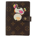 LOUIS VUITTON Monogram Panda Agenda PM Day Planner Cover R20011 LV Auth 154941V-13