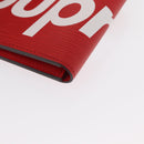 LOUIS VUITTON Epi Supreme Portefeuille Slender Wallet Red M67717 Auth 154943SM-15