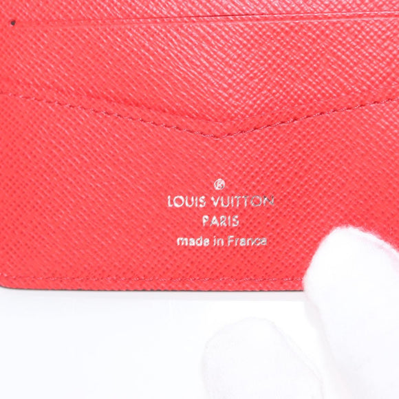LOUIS VUITTON Epi Supreme Portefeuille Slender Wallet Red M67717 Auth 154943SM