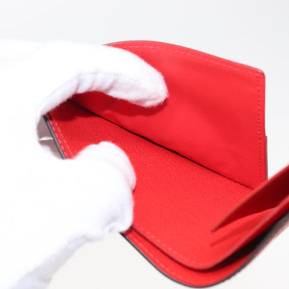 LOUIS VUITTON Epi Supreme Portefeuille Slender Wallet Red M67717 Auth 154943SM