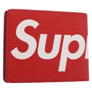 LOUIS VUITTON Epi Supreme Portefeuille Slender Wallet Red M67717 Auth 154943SM-13