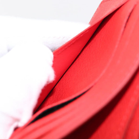 LOUIS VUITTON Epi Supreme Portefeuille Slender Wallet Red M67717 Auth 154943SM