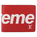 LOUIS VUITTON Epi Supreme Portefeuille Slender Wallet Red M67717 Auth 154943SM-14