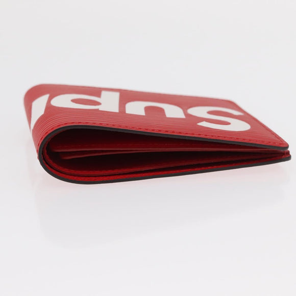 LOUIS VUITTON Epi Supreme Portefeuille Slender Wallet Red M67717 Auth 154943SM