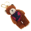 LOUIS VUITTON Porte Cles LV Teddy Bear Key Holder Mohair M69854 Auth 154944SAM-1