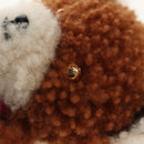 LOUIS VUITTON Porte Cles LV Teddy Bear Key Holder Mohair M69854 Auth 154944SAM-14