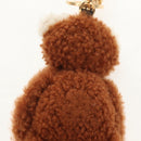 LOUIS VUITTON Porte Cles LV Teddy Bear Key Holder Mohair M69854 Auth 154944SAM-7