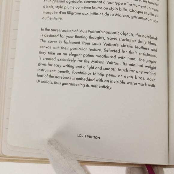 LOUIS VUITTON Monogram Giant Notebook Cover MM Note Cover Purple LV Auth 154945M