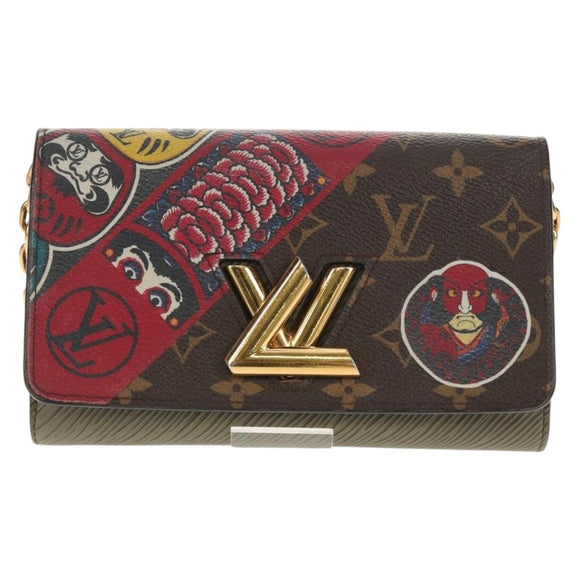 LOUIS VUITTON Monogram Kabuki Epi Portefeuille Twist Wallet M67260 Auth 154946M