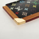 LOUIS VUITTON Multicolor Pochette Cles Coin Purse Black M13664 LV Auth 154947V-15