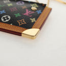 LOUIS VUITTON Multicolor Pochette Cles Coin Purse Black M13664 LV Auth 154947V-16