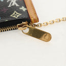 LOUIS VUITTON Multicolor Pochette Cles Coin Purse Black M13664 LV Auth 154947V-8