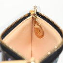LOUIS VUITTON Multicolor Pochette Cles Coin Purse Black M13664 LV Auth 154947V-18