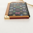 LOUIS VUITTON Multicolor Pochette Cles Coin Purse Black M13664 LV Auth 154947V-4