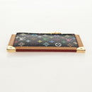 LOUIS VUITTON Multicolor Pochette Cles Coin Purse Black M13664 LV Auth 154947V-6