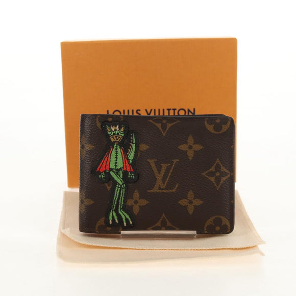 LOUIS VUITTON Monogram LV Friends Multiple Slender NM Bifold Wallet Auth 154949M