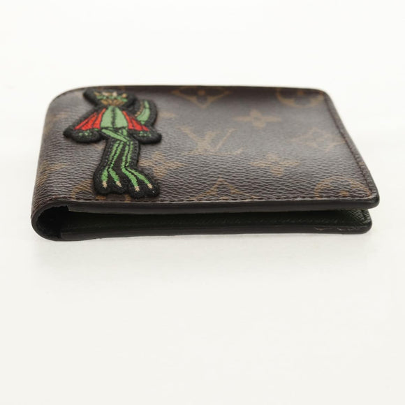 LOUIS VUITTON Monogram LV Friends Multiple Slender NM Bifold Wallet Auth 154949M