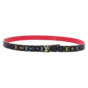 LOUIS VUITTON Multicolor Ceinture LV Printed Initials Belt M9631 LV Auth 154955V