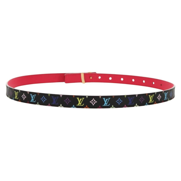LOUIS VUITTON Multicolor Ceinture LV Printed Initials Belt M9631 LV Auth 154955V