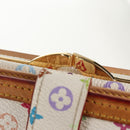 LOUIS VUITTON Multicolor Porte Monnaie Viennois Wallet White M92987 Auth 154956V-23