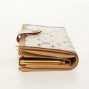 LOUIS VUITTON Multicolor Porte Monnaie Viennois Wallet White M92987 Auth 154956V-3