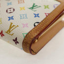 LOUIS VUITTON Multicolor Porte Monnaie Viennois Wallet White M92987 Auth 154956V-14