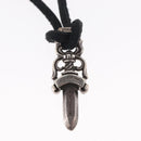 Chrome Hearts Dagger Pendant Necklace Ag925 Silver Auth 154958M-17
