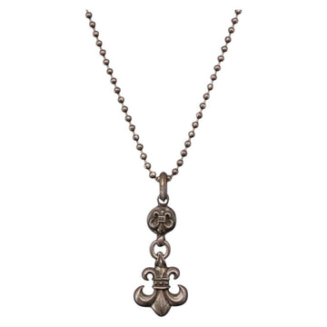 Chrome Hearts 1 Ball BS Flare Charm Necklace Ag925 Silver Auth 154960M