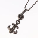 Chrome Hearts 1 Ball BS Flare Charm Necklace Ag925 Silver Auth 154960M-11