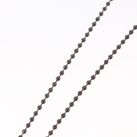 Chrome Hearts 1 Ball BS Flare Charm Necklace Ag925 Silver Auth 154960M