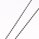 Chrome Hearts 1 Ball BS Flare Charm Necklace Ag925 Silver Auth 154960M-14