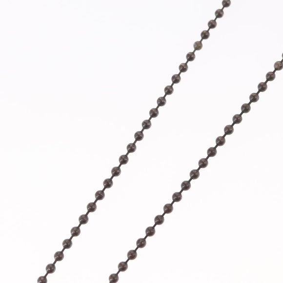 Chrome Hearts 1 Ball BS Flare Charm Necklace Ag925 Silver Auth 154960M