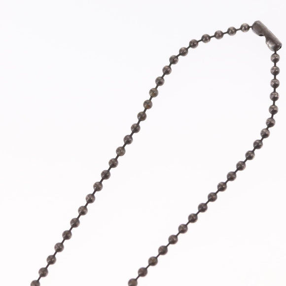 Chrome Hearts 1 Ball BS Flare Charm Necklace Ag925 Silver Auth 154960M