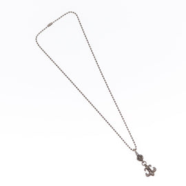 Chrome Hearts 1 Ball BS Flare Charm Necklace Ag925 Silver Auth 154960M - 0