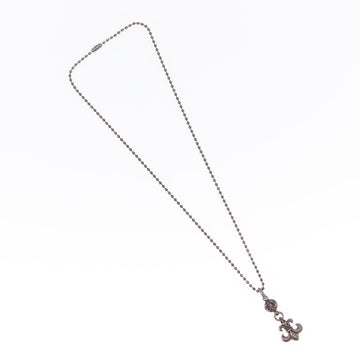 Chrome Hearts 1 Ball BS Flare Charm Necklace Ag925 Silver Auth 154960M - 0