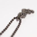 Chrome Hearts 1 Ball BS Flare Charm Necklace Ag925 Silver Auth 154960M-24