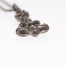 Chrome Hearts 1 Ball BS Flare Charm Necklace Ag925 Silver Auth 154960M-25