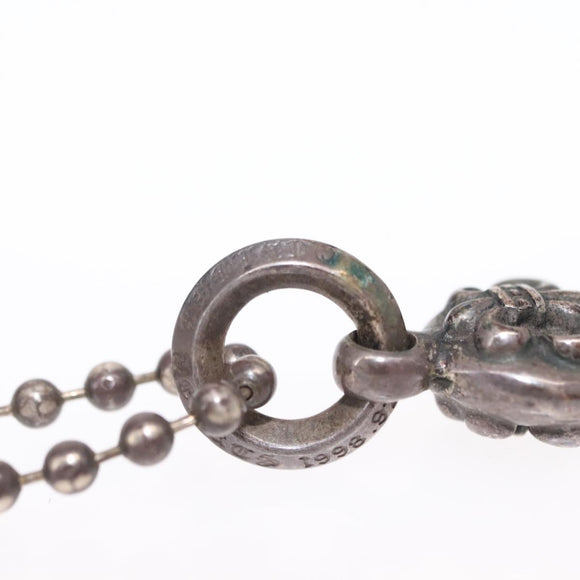 Chrome Hearts 1 Ball BS Flare Charm Necklace Ag925 Silver Auth 154960M