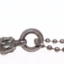 Chrome Hearts 1 Ball BS Flare Charm Necklace Ag925 Silver Auth 154960M-27