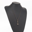 Chrome Hearts 1 Ball BS Flare Charm Necklace Ag925 Silver Auth 154960M-28